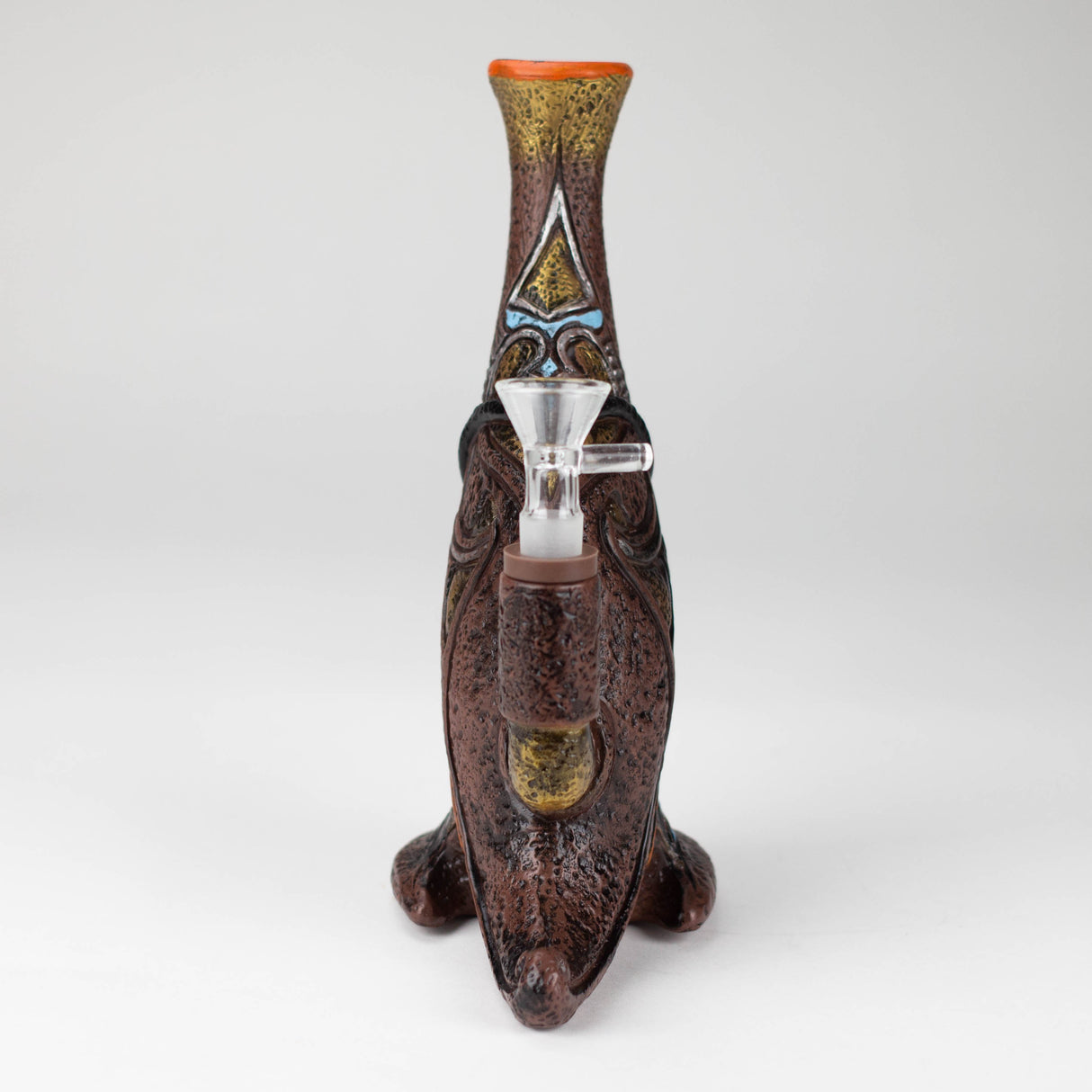 7.8“ Vinyl indian elements water pipe Resin · Silicone · Plastic Bong YHS Smoke
