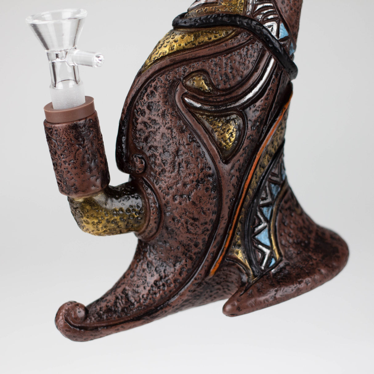 7.8“ Vinyl indian elements water pipe Resin · Silicone · Plastic Bong YHS Smoke