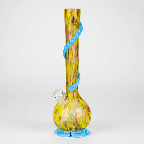 12" soft glass water pipe Glass Bong Bongzie Smokes