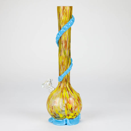 12" soft glass water pipe Glass Bong Bongzie Smokes