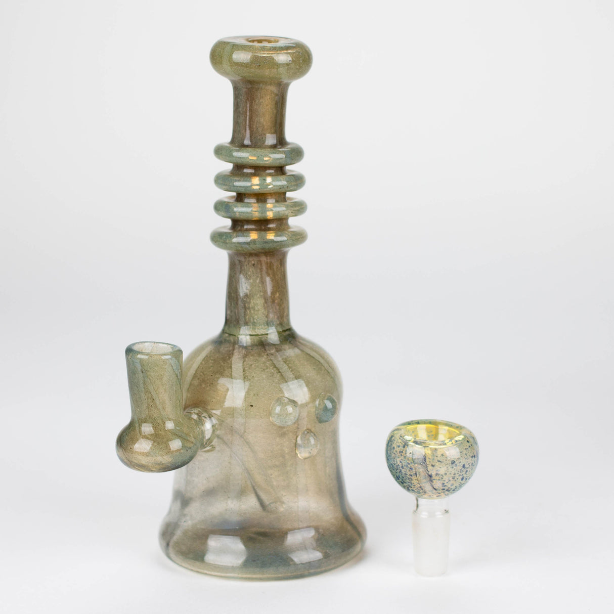 8" marble design multi color glass water bong Glass Bong Bongzie Smokes