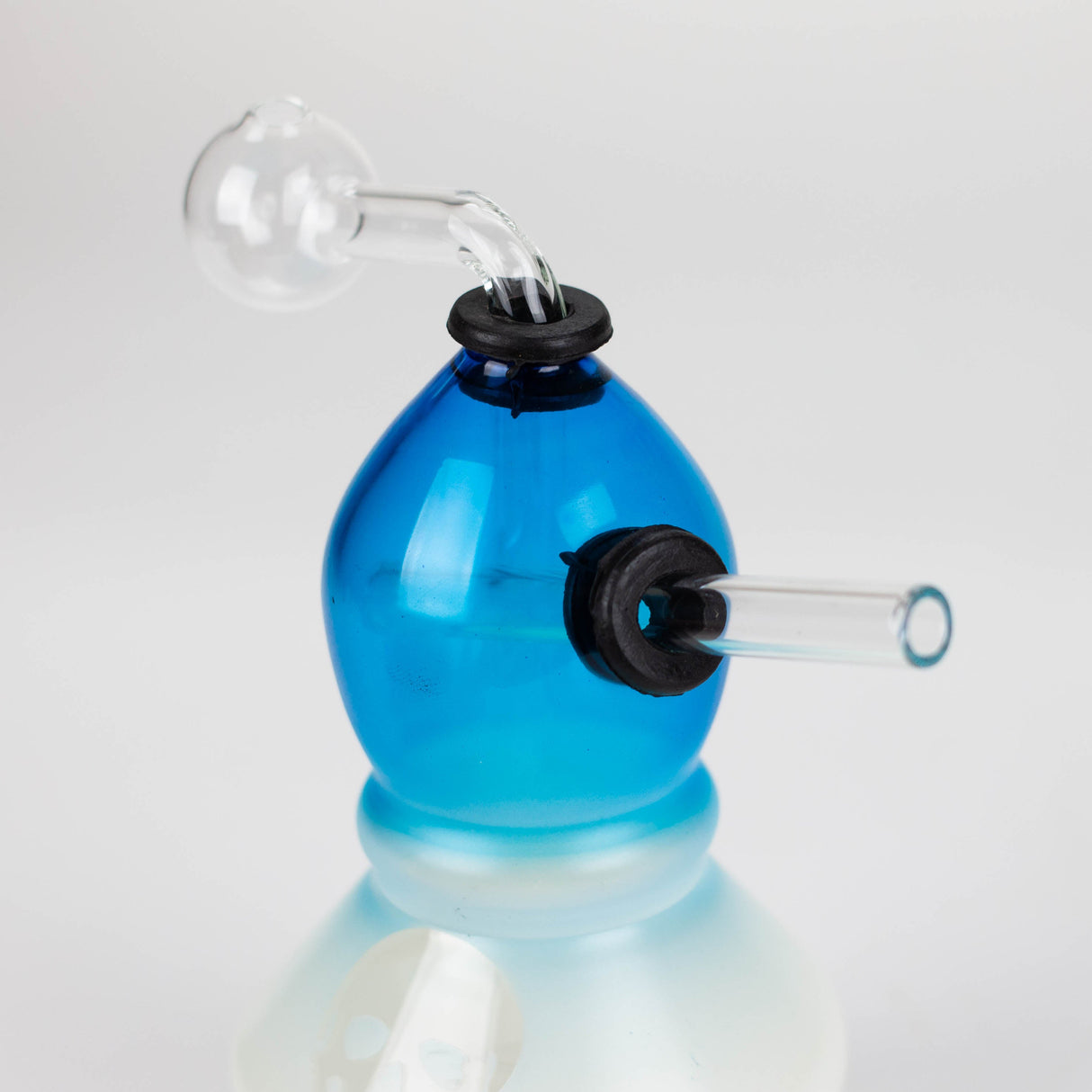 6" SKull frosted oilburner water pipe Glass Rig Bongzie Smokes