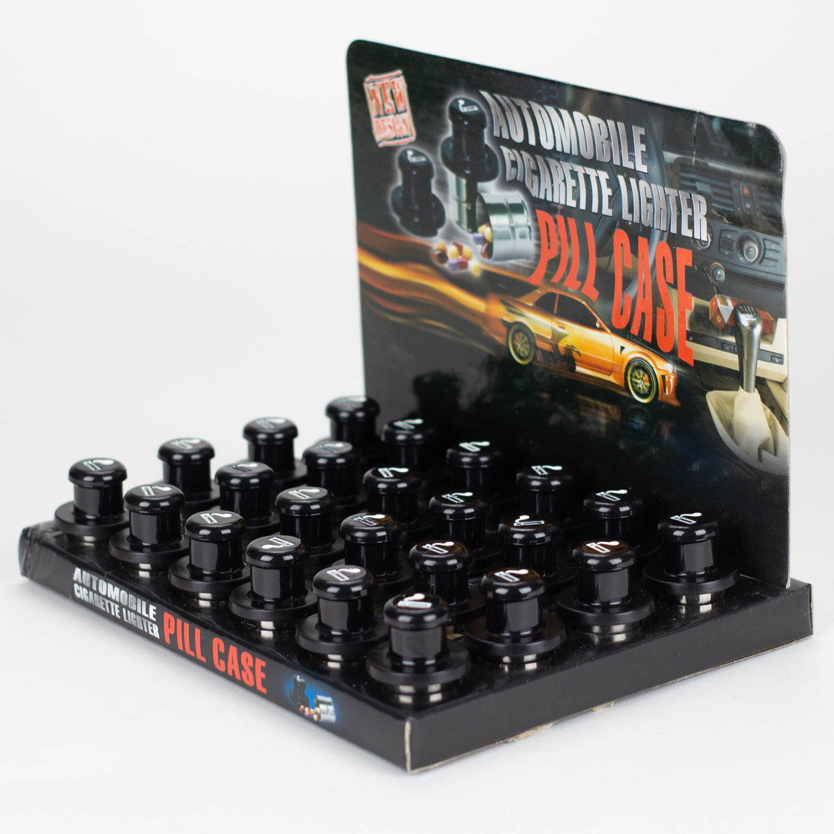 Secret Stash Car Cigarette Lighter Style Pill Box Storage Vial ONE