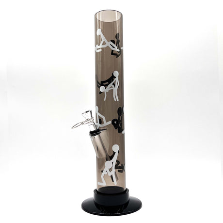 12" Acrylic Water Pipe Bong FAP-1 ( PIP278 ) Acrylic Bong NIBO Distribution BLACK