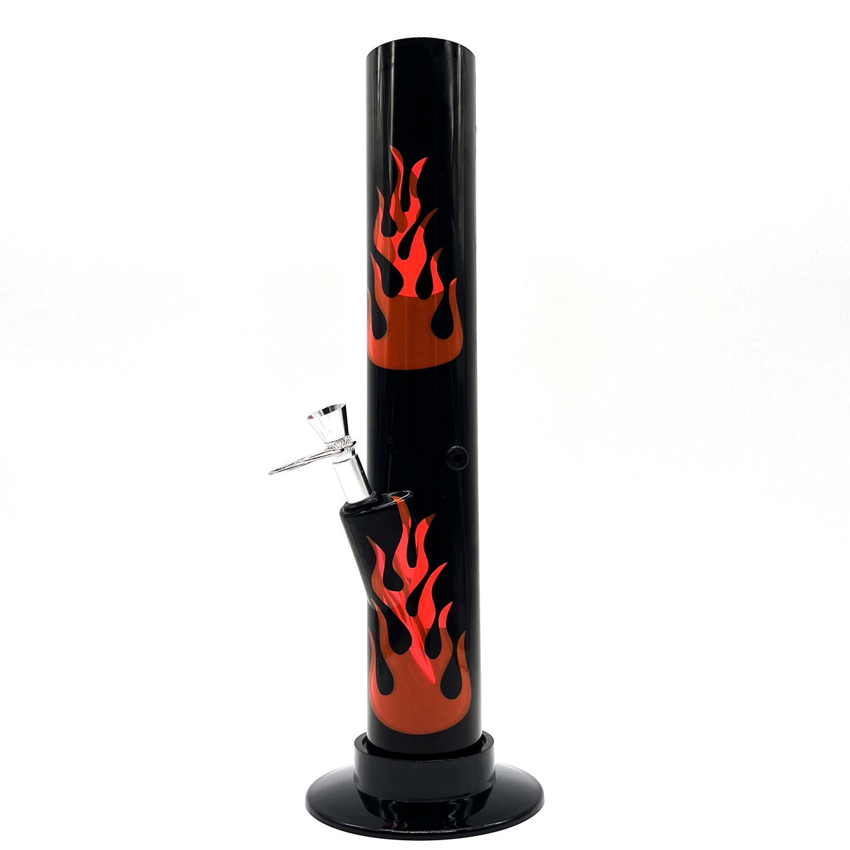 12" BLACK Acrylic Water Pipe Bong , Assorted Pattern Color ( PIP280 ) Acrylic Bong NIBO Distribution
