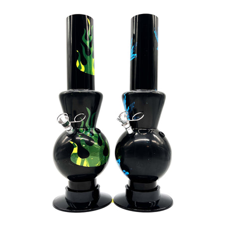 12" BLACK Acrylic Water Pipe Bong , Assorted Pattern Color ( PIP280 ) Acrylic Bong NIBO Distribution