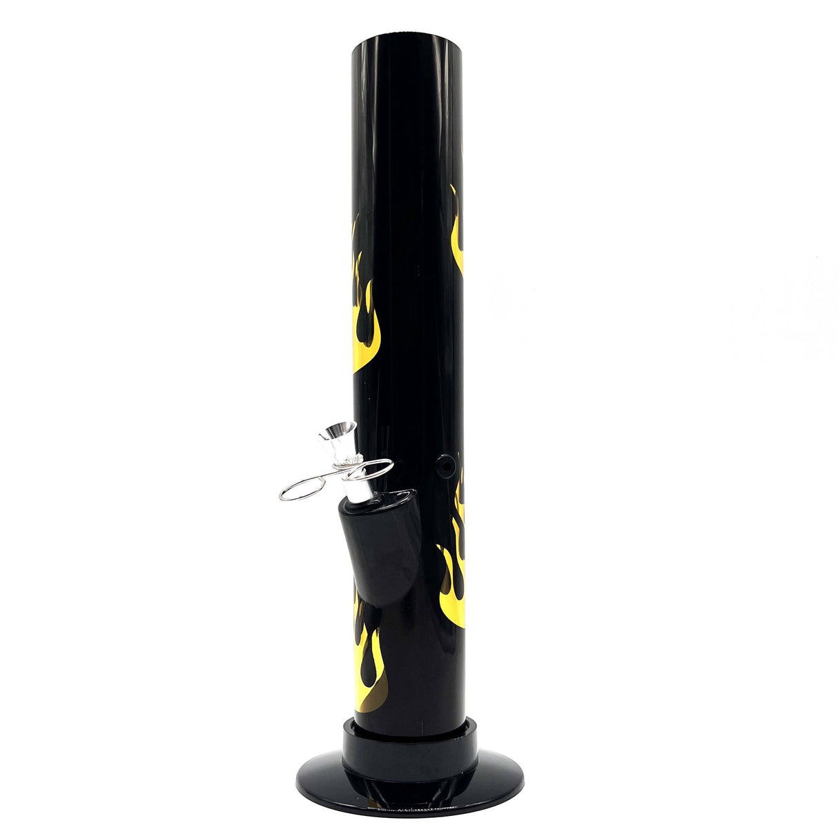 12" BLACK Acrylic Water Pipe Bong , Assorted Pattern Color ( PIP280 ) Acrylic Bong NIBO Distribution