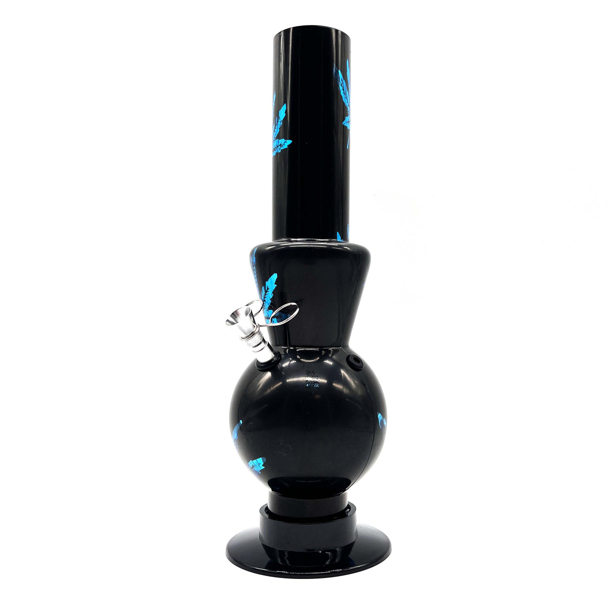 12" BLACK Acrylic Water Pipe Bong , Assorted Pattern Color ( PIP280 ) Acrylic Bong NIBO Distribution