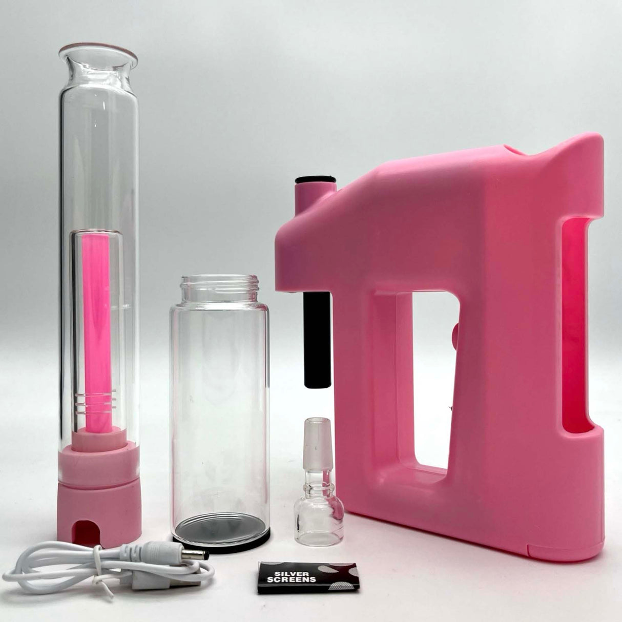 Colourful Glass Electric Blowing Bong with Bowl for Dry Herb Resin · Silicone · Plastic Bong Super Supplys Inc