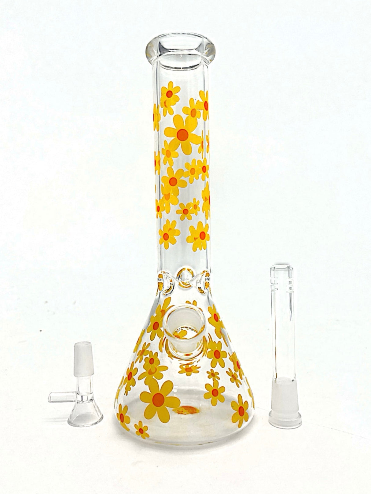 10" Flower Design Glass Bong Glass Bong Super Supplys Inc