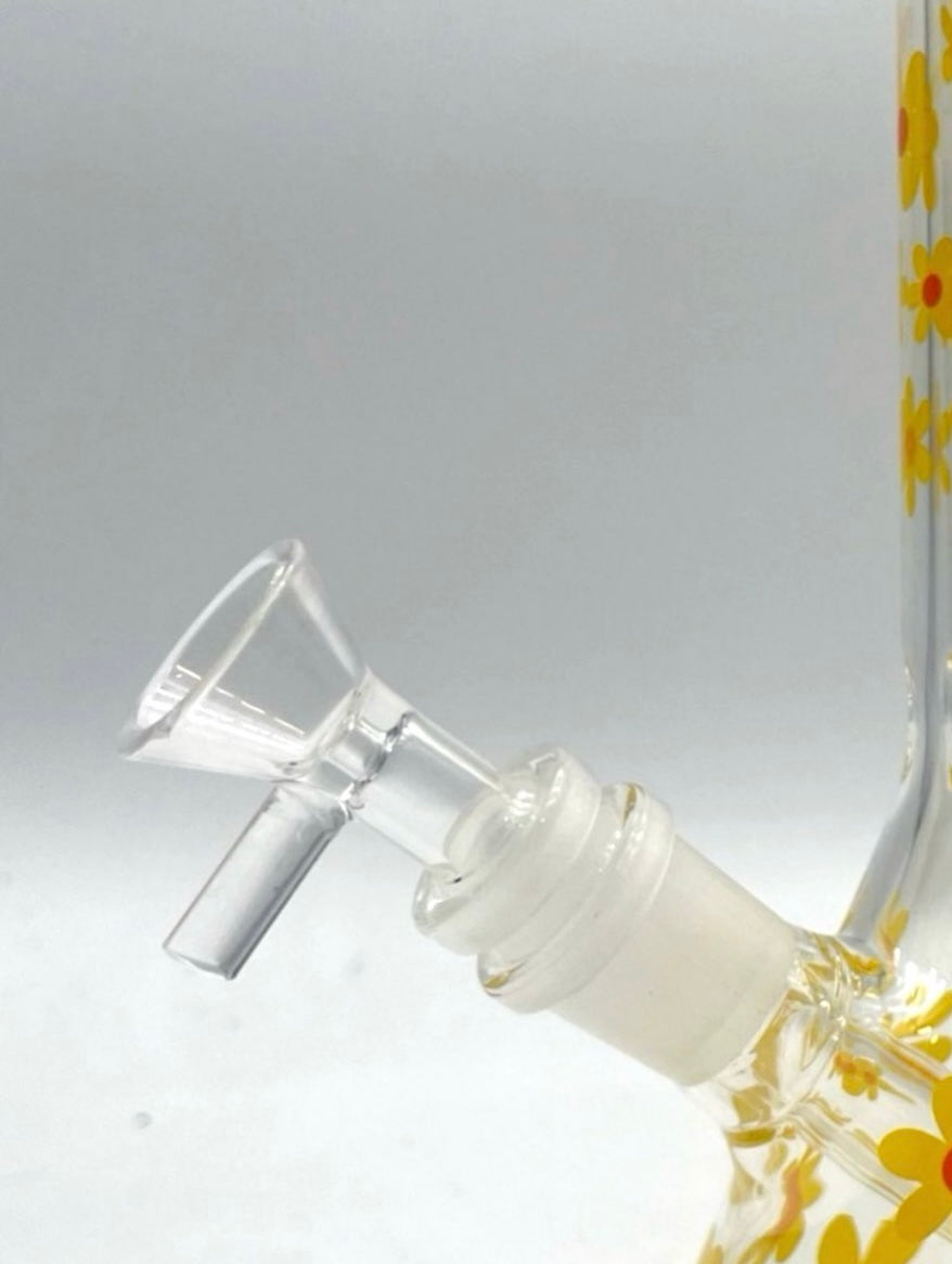 10" Flower Design Glass Bong Glass Bong Super Supplys Inc