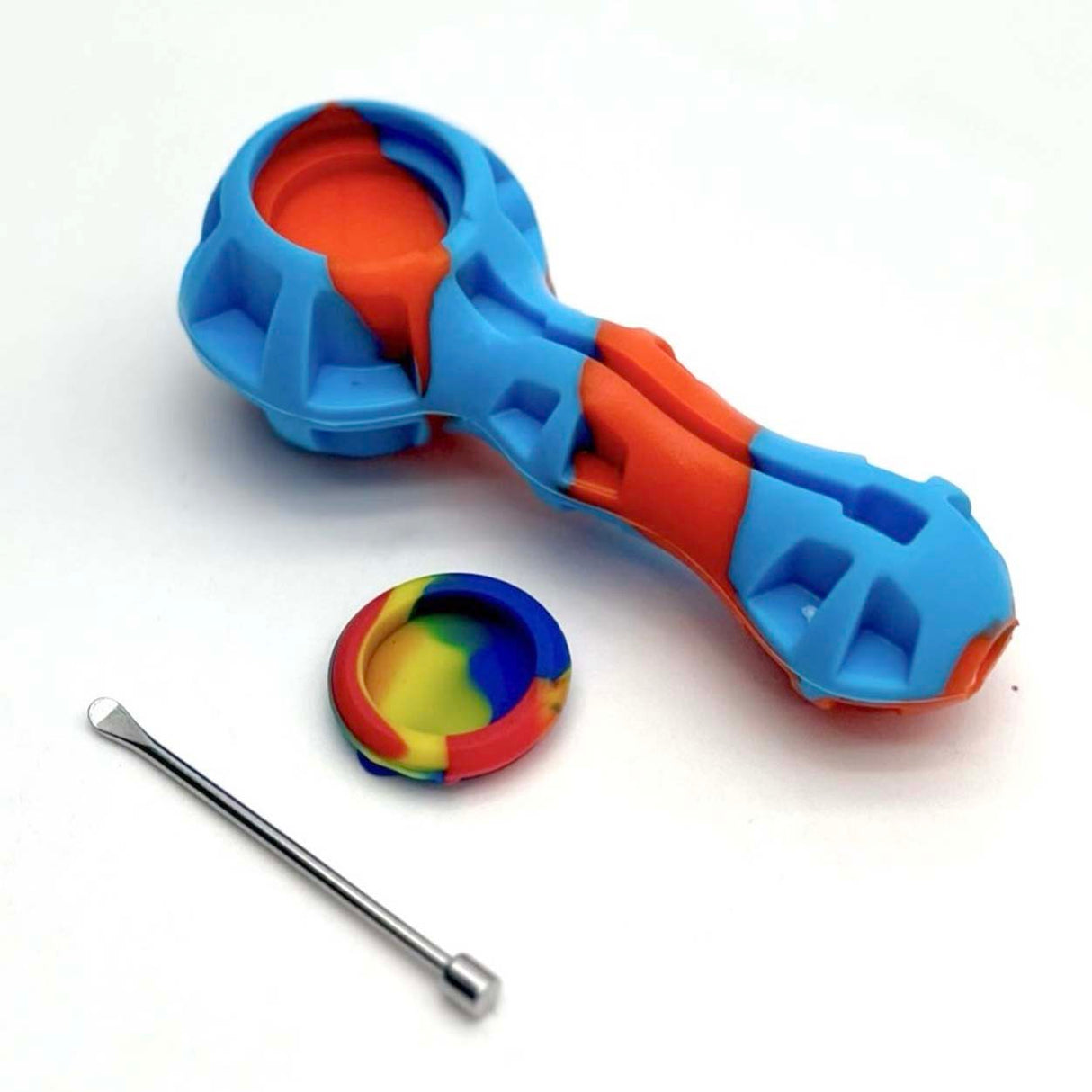 Silicone Honeycomb Handpipe Assorted Colours Jar of 20 Pieces Silicone Pipe Super Supplys Inc