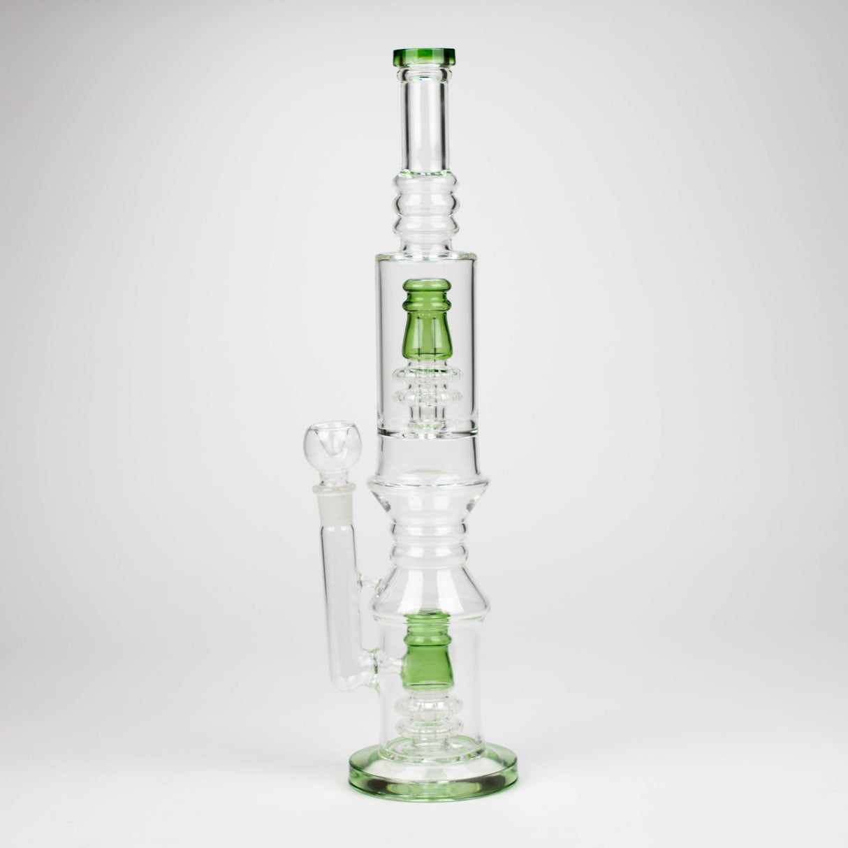 18" Glass water bong with Percolator and Diffuser Glass Bong Bongzie Smokes