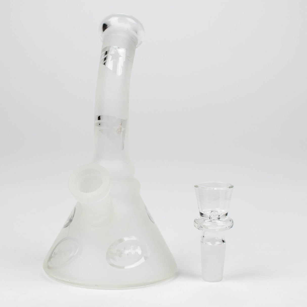 6" Glow in the dark glass bong Glass Bong Bongzie Smokes