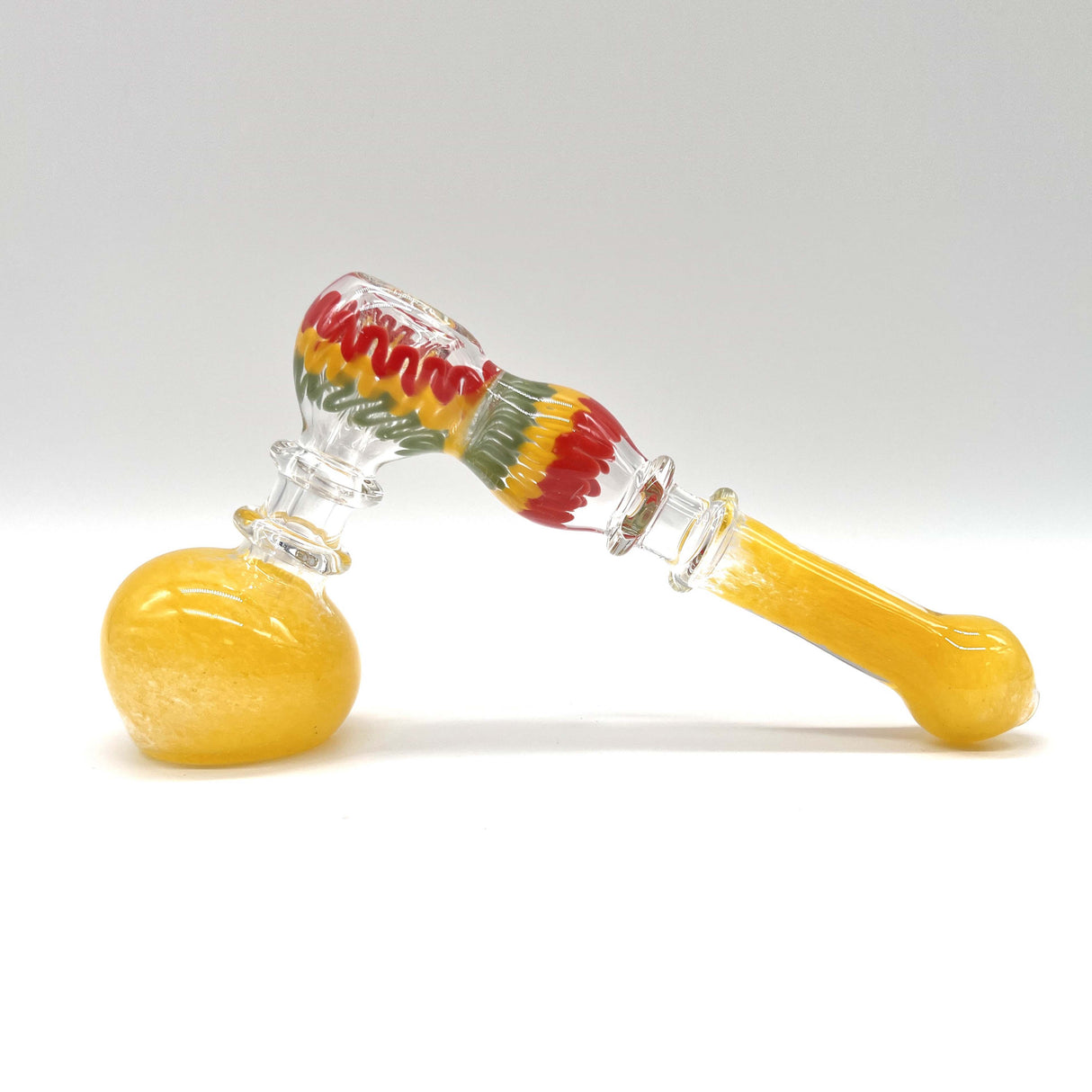 Rasta Bubbler 7" Long - Assorted color Glass Pipe NIBO Distribution