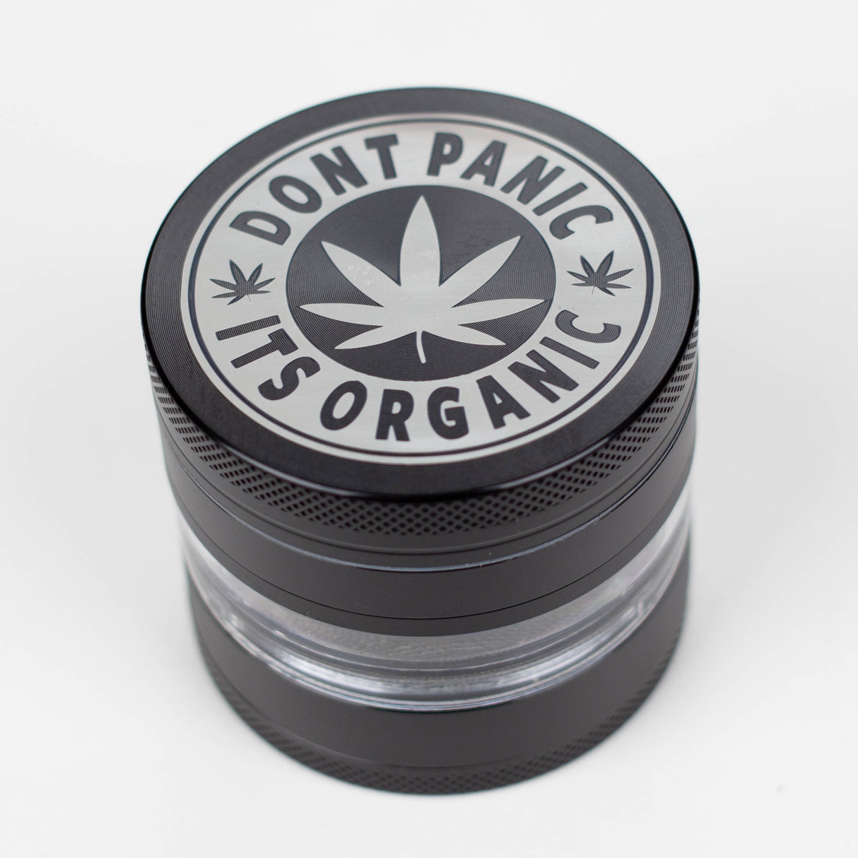 Heavy Duty Large "Don't Panic It's Organic" 4 Parts Weed Grinder Engraved in Canada Design #2 Regular Grinder Laser Ninja