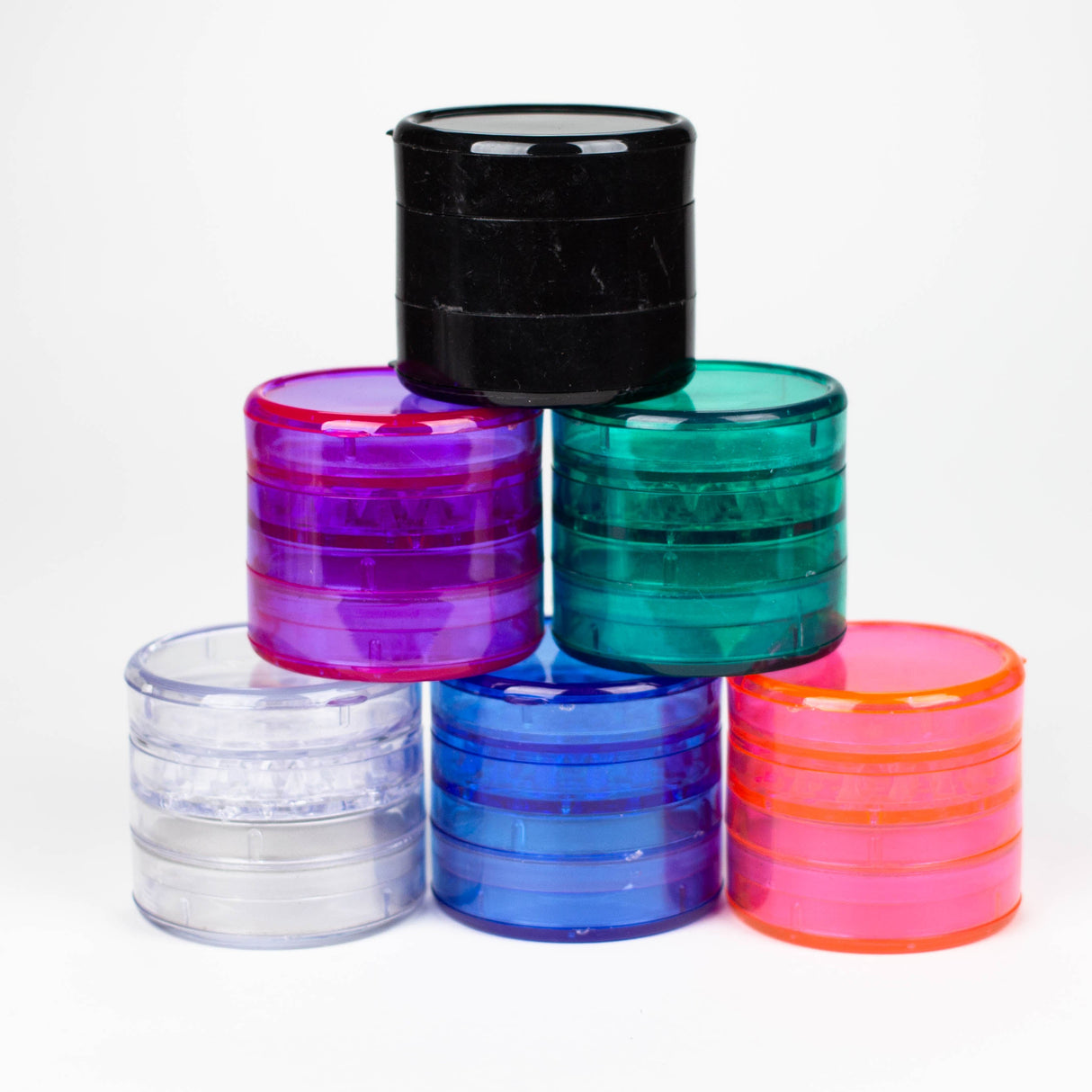 ACRYLIC GRINDER PACK OF 20 Display Pack Bongzie Smokes