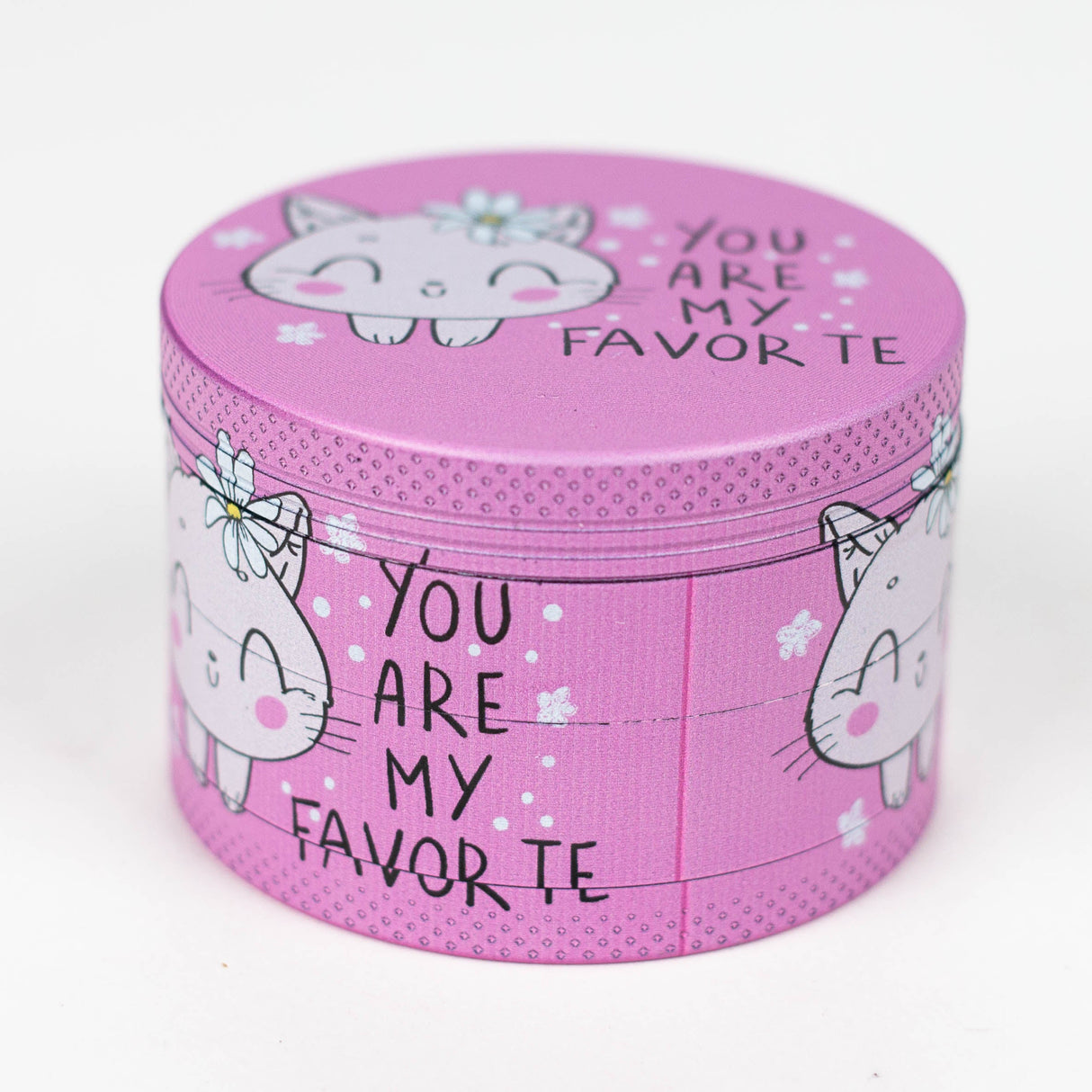 Z2.5" Metal Grinder 4 Layers with Kitty Design Box of 6 Display Pack 777 Smoke