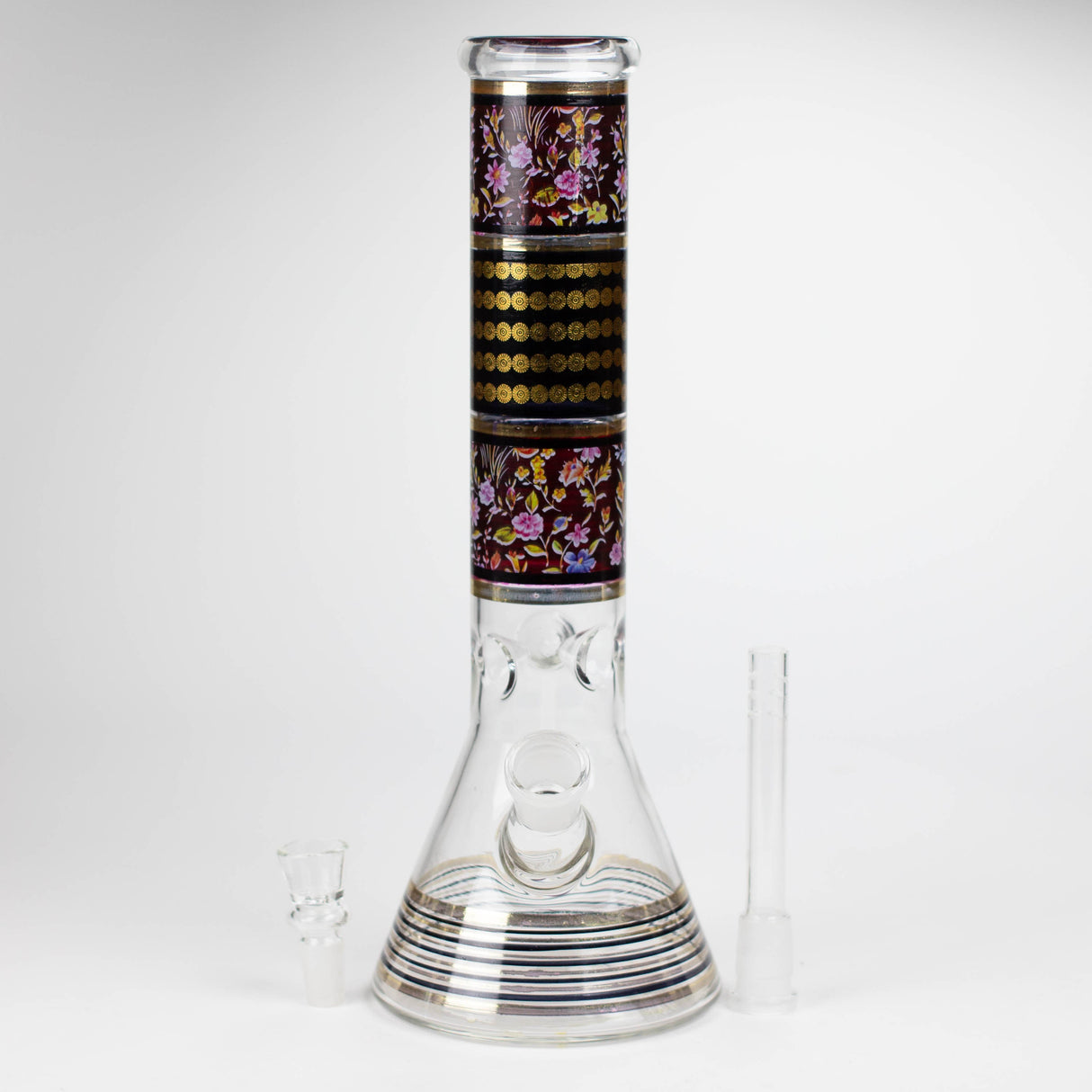12" Royal Conical assorted design glass bong Glass Bong Bongzie Smokes