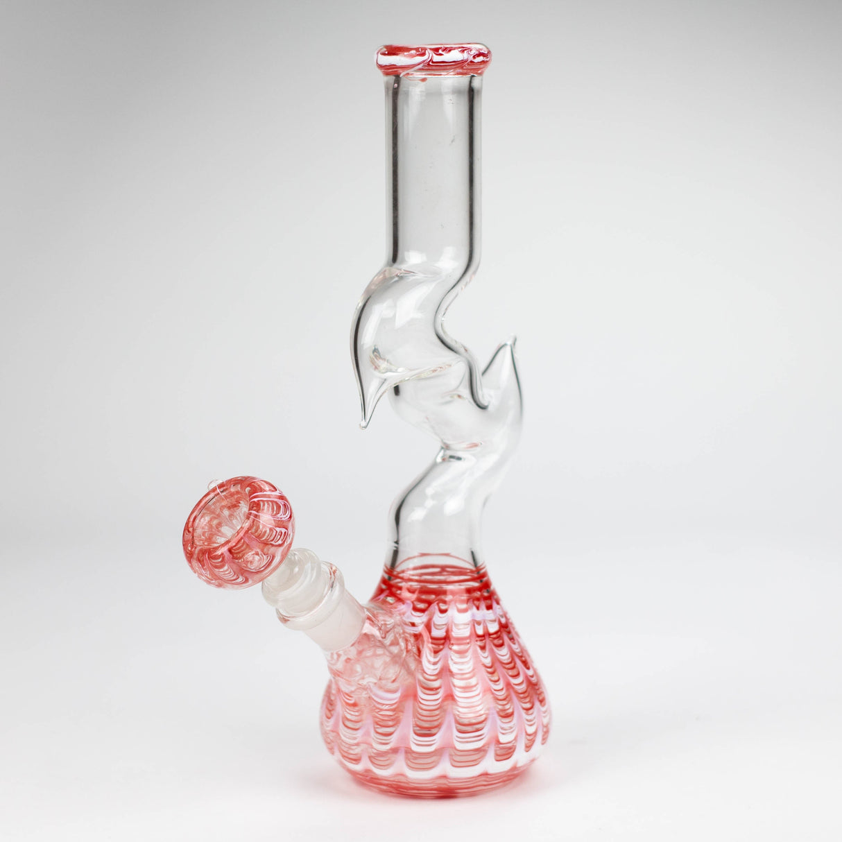 10" Zig-zag water pipe Glass Bong Bongzie Smokes