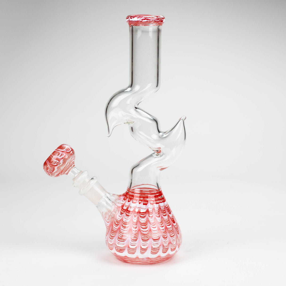 10" Zig-zag water pipe Glass Bong Bongzie Smokes