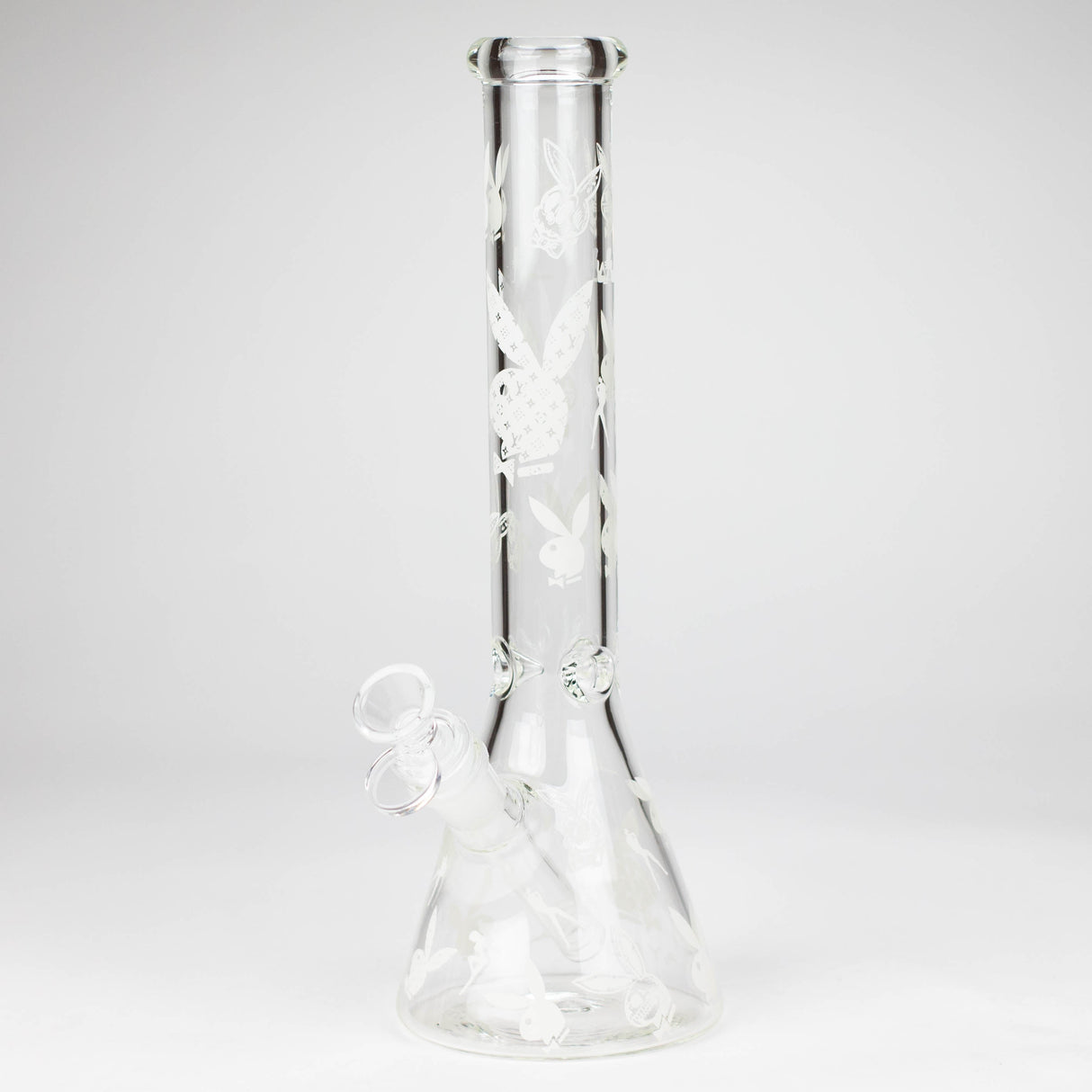 12" 5mm Luxury Design Glow in the Dark Glass Bong Glass Bong Super Supplys Inc Design D