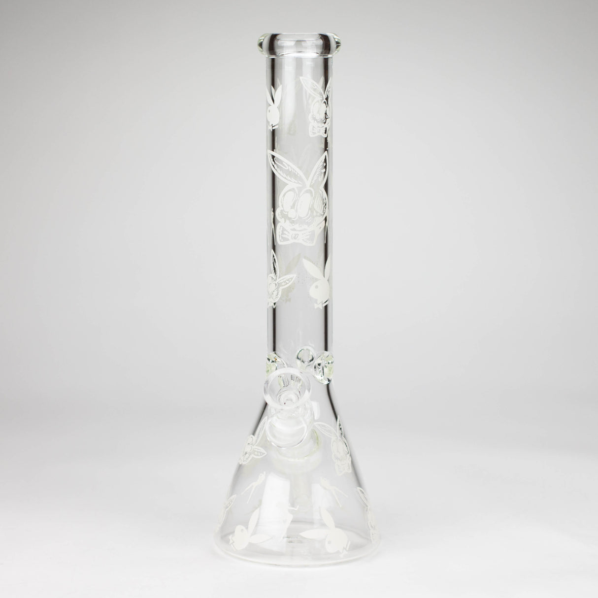 12" 5mm Luxury Design Glow in the Dark Glass Bong Glass Bong Super Supplys Inc