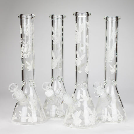12" 5mm Luxury Design Glow in the Dark Glass Bong Glass Bong Super Supplys Inc