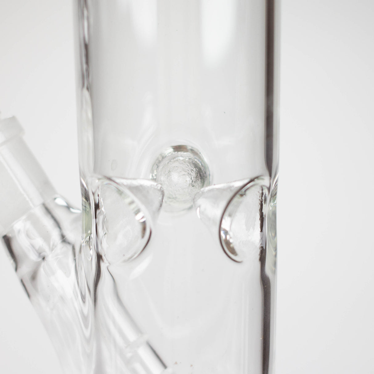 8" clear straight bong Glass Bong Bongzie Smokes