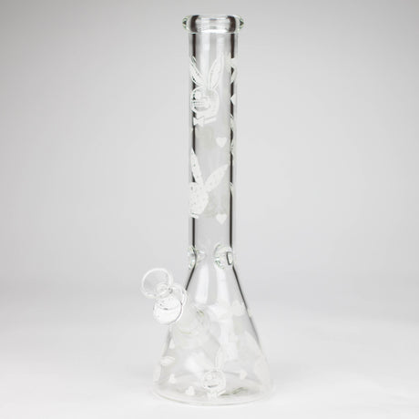 12" 5mm Luxury Design Glow in the Dark Glass Bong Glass Bong Super Supplys Inc Design B