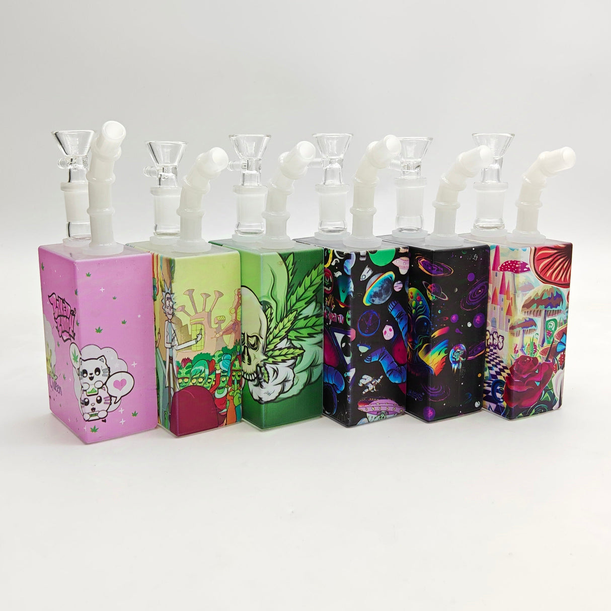 7.5" New Design Juicy Box Glass Bong Assorted Glass Bong Super Supplys Inc