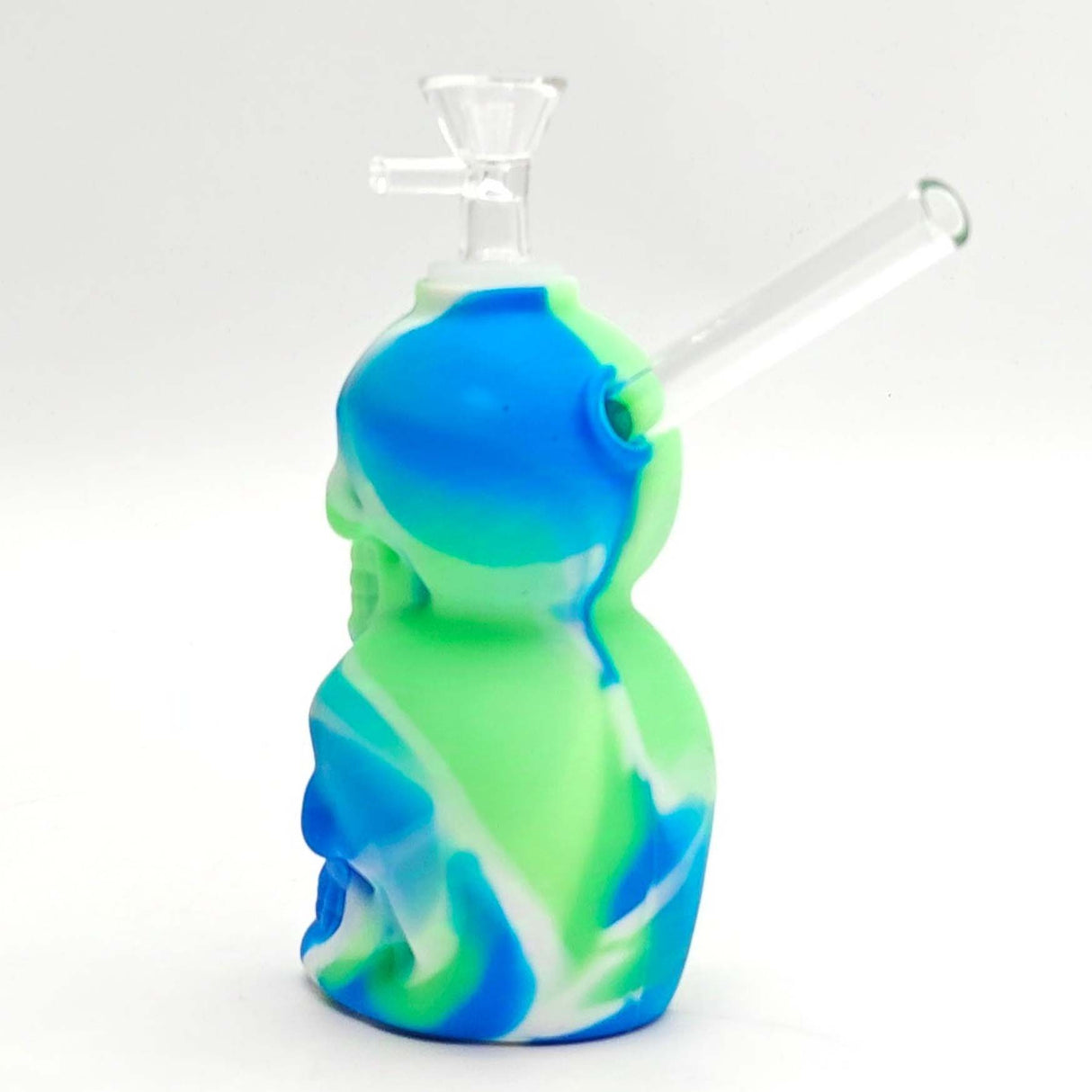 6" Double Skull Silicone Water Pipe Resin · Silicone · Plastic Bong Super Supplys Inc