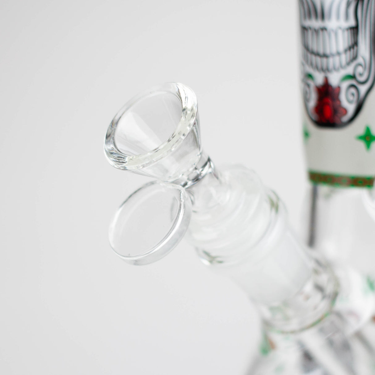10" Glass Bong With Sugar Skull Design Glass Bong 777 Smoke