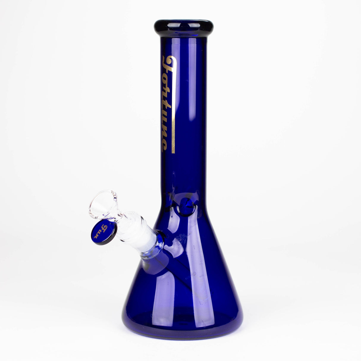 Fortune | 10" 4mm Coloured Glass Bong Assorted Colour Glass Bong Fortune Blue