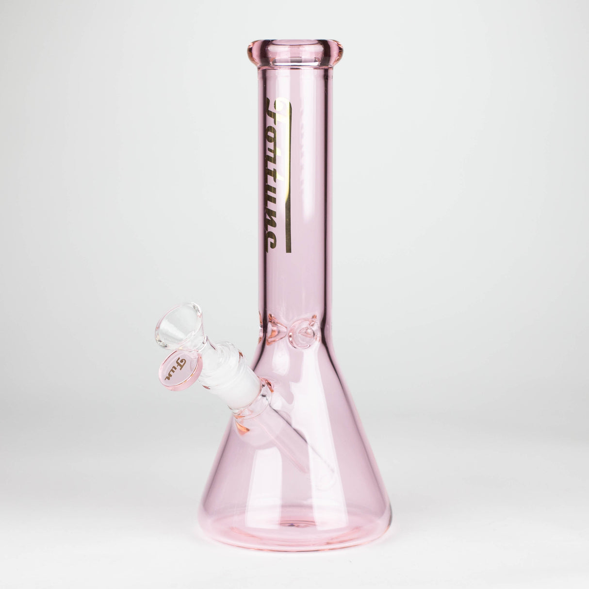Fortune | 10" 4mm Coloured Glass Bong Assorted Colour Glass Bong Fortune Pink