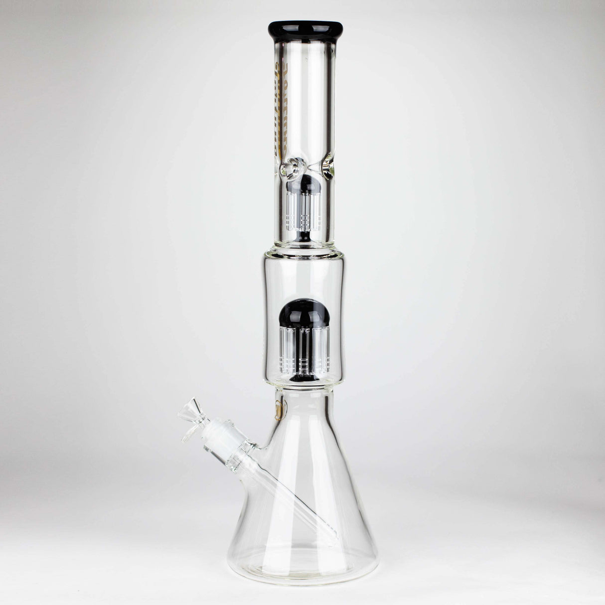 Fortune | 18" Double Tree Perc Beaker Bong Assorted Colour Glass Bong Fortune
