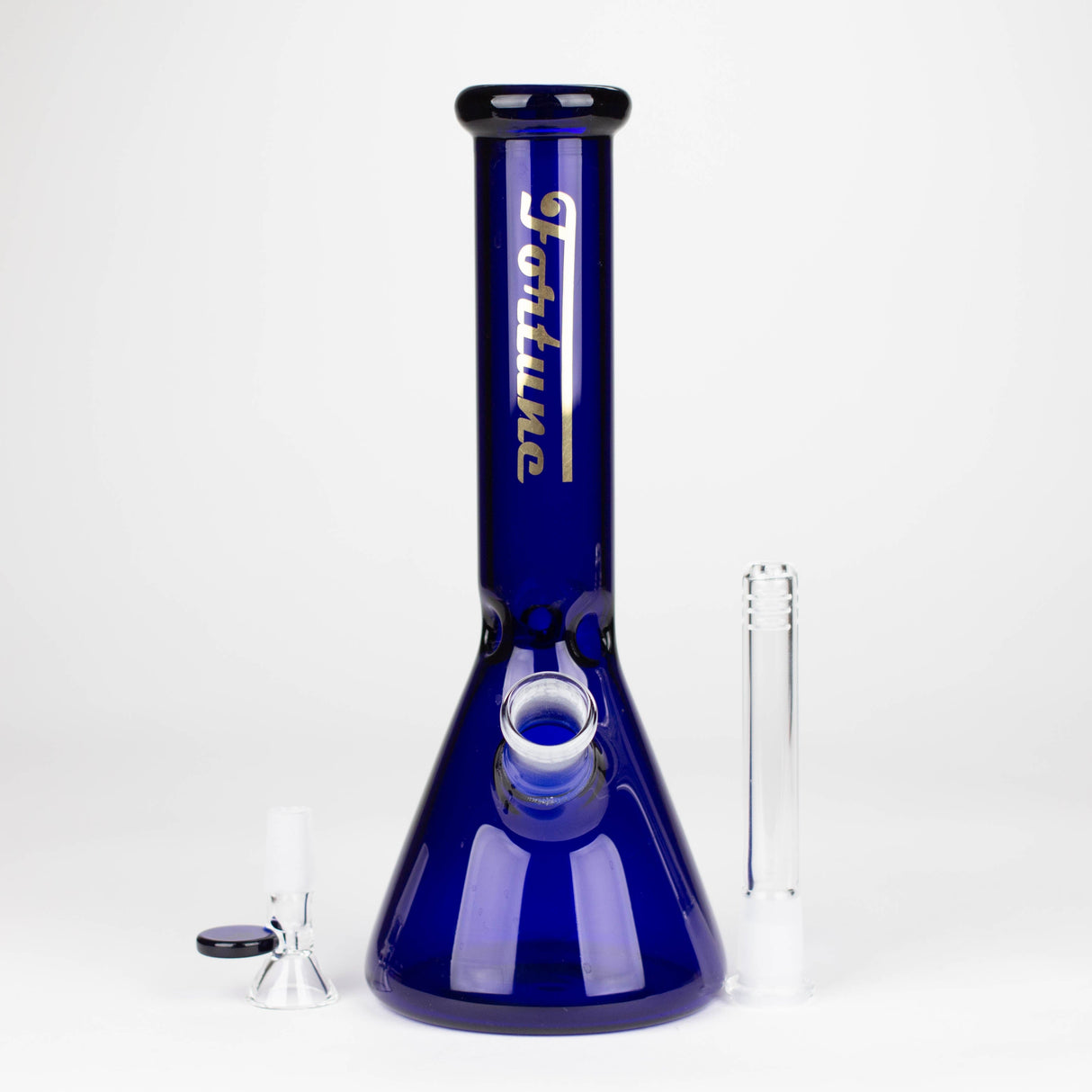 Fortune | 10" 4mm Coloured Glass Bong Assorted Colour Glass Bong Fortune