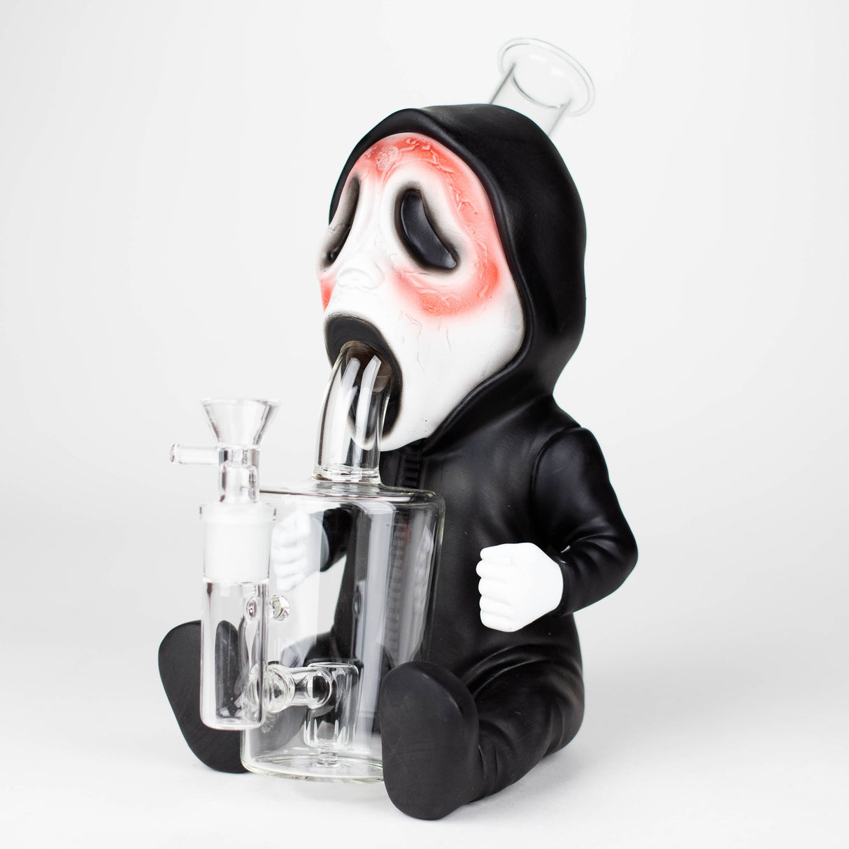 9.8'' Vinyl Death Ghost Water Pipe Resin · Silicone · Plastic Bong YHS Smoke