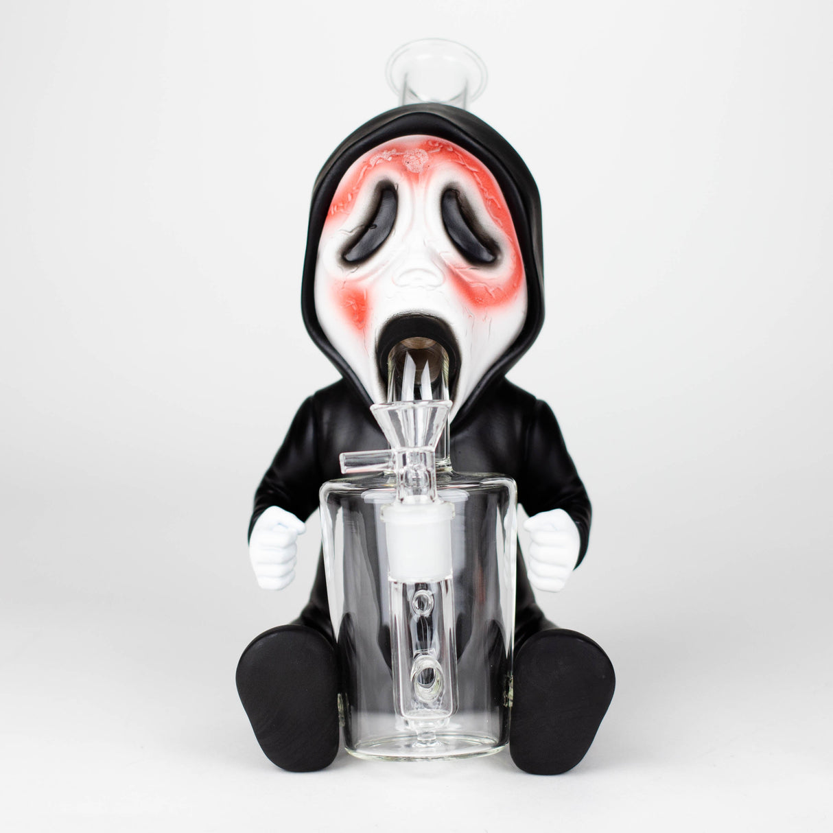 9.8'' Vinyl Death Ghost Water Pipe Resin · Silicone · Plastic Bong YHS Smoke