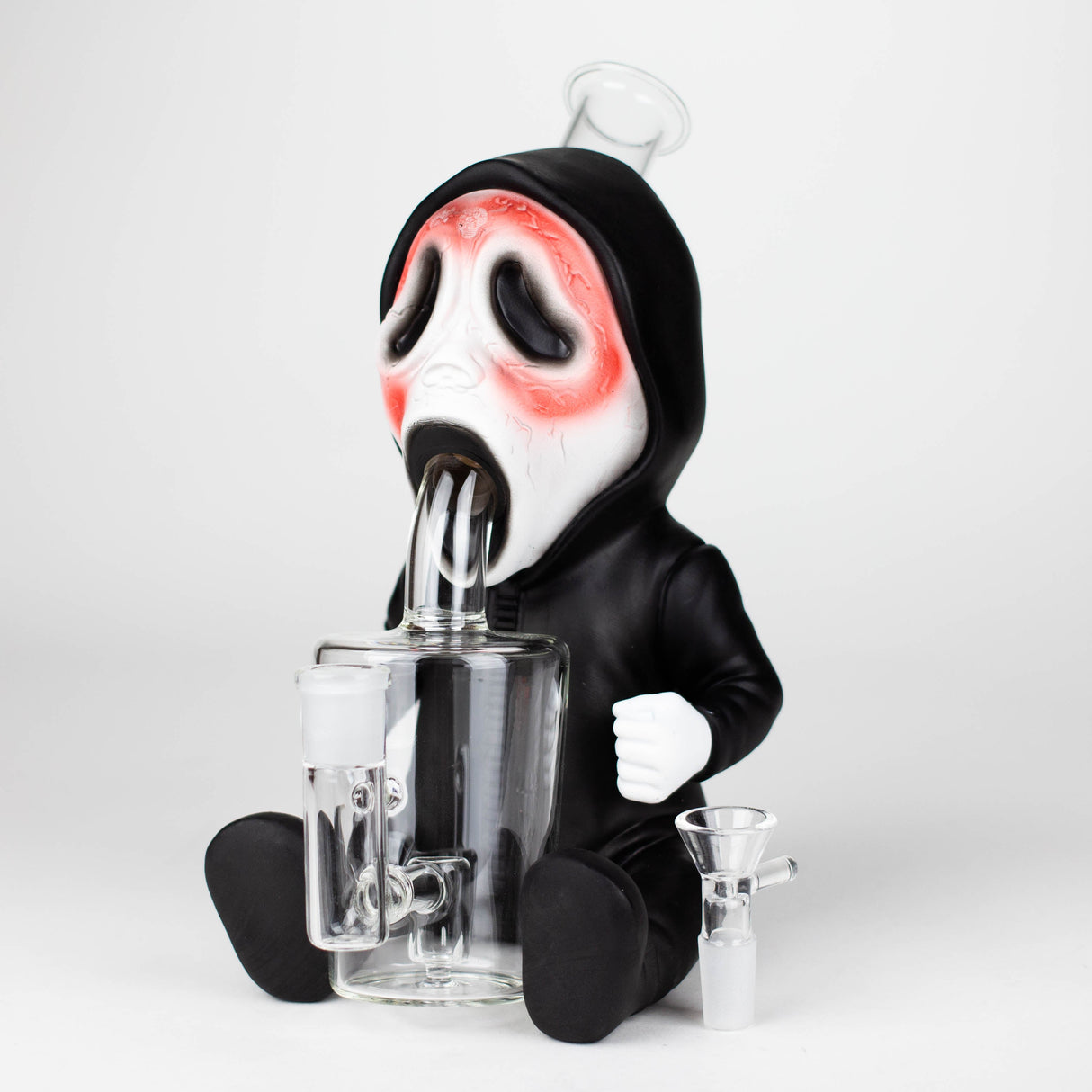 9.8'' Vinyl Death Ghost Water Pipe Resin · Silicone · Plastic Bong YHS Smoke
