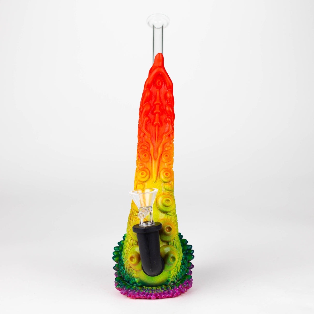 8.9" Vinyl tentacle water pipe Resin · Silicone · Plastic Bong YHS Smoke