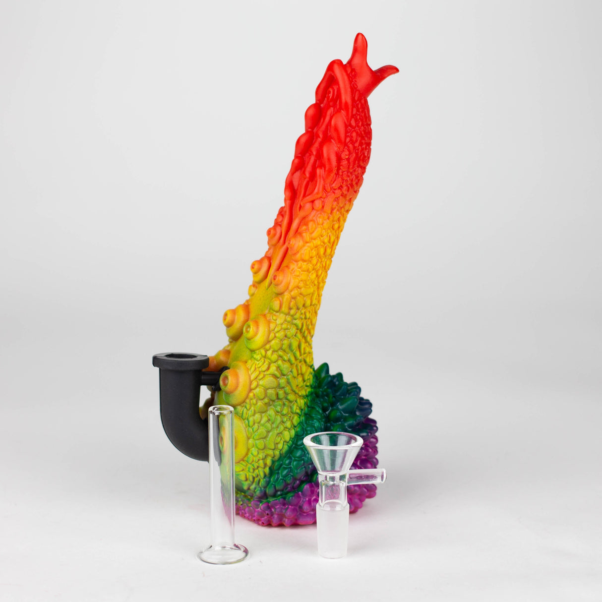 8.9" Vinyl tentacle water pipe Resin · Silicone · Plastic Bong YHS Smoke