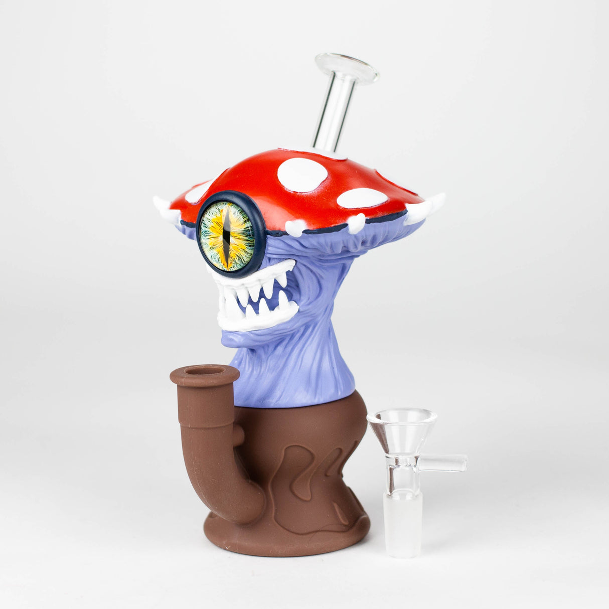 7.2" Vinyl Mushroom Monster Water Pipe Resin · Silicone · Plastic Bong YHS Smoke