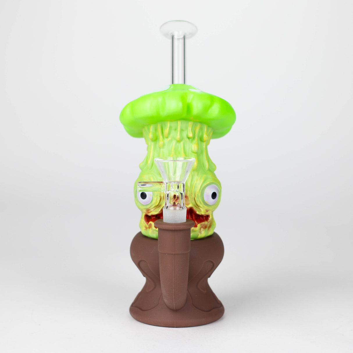 7.8" Vinyl Mushroom Monster Water Pipe Resin · Silicone · Plastic Bong YHS Smoke