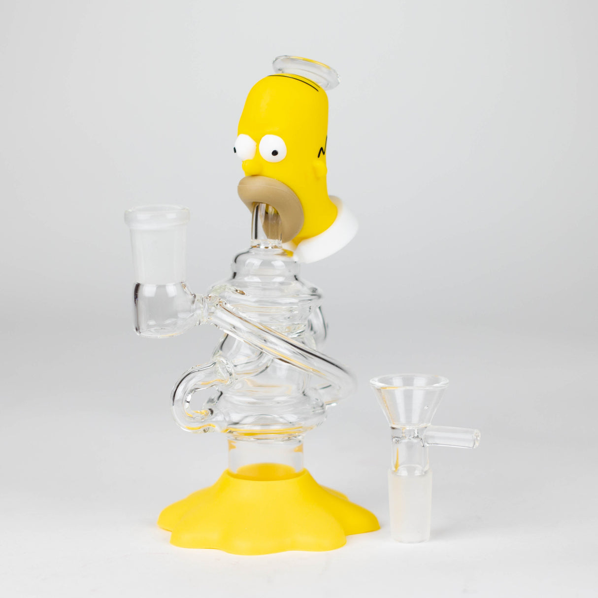 6.3" Cartoon Character Functional Glass Water Pipe Glass Bong YHS Smoke