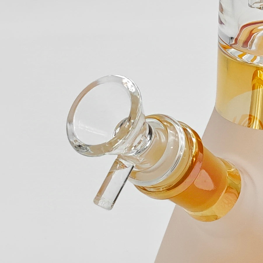 14" Electroplate Skull Design Percolator Beaker Glass Bong Super Supplys Inc