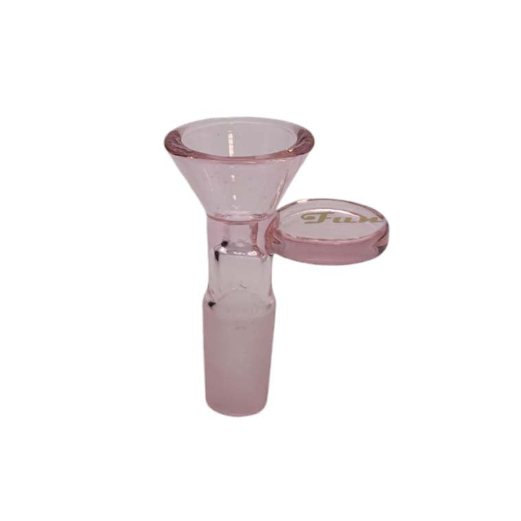 Fortune | Gold Logo Colorful 14mm Handle Bowl Bowl · Banger · Oil Burner Fortune Pink