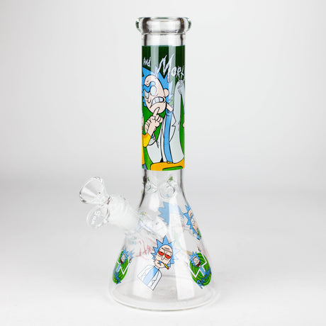 10" 4mm R&M Design Beaker Glass Bong Super Supplys Inc Design 02