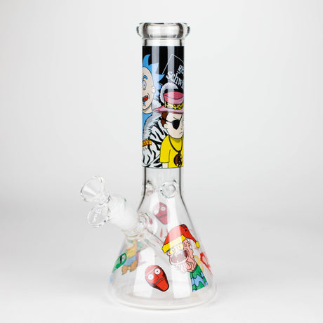 10" 4mm R&M Design Beaker Glass Bong Super Supplys Inc Design 04