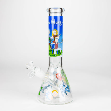 10" 4mm R&M Design Beaker Glass Bong Super Supplys Inc Design 05